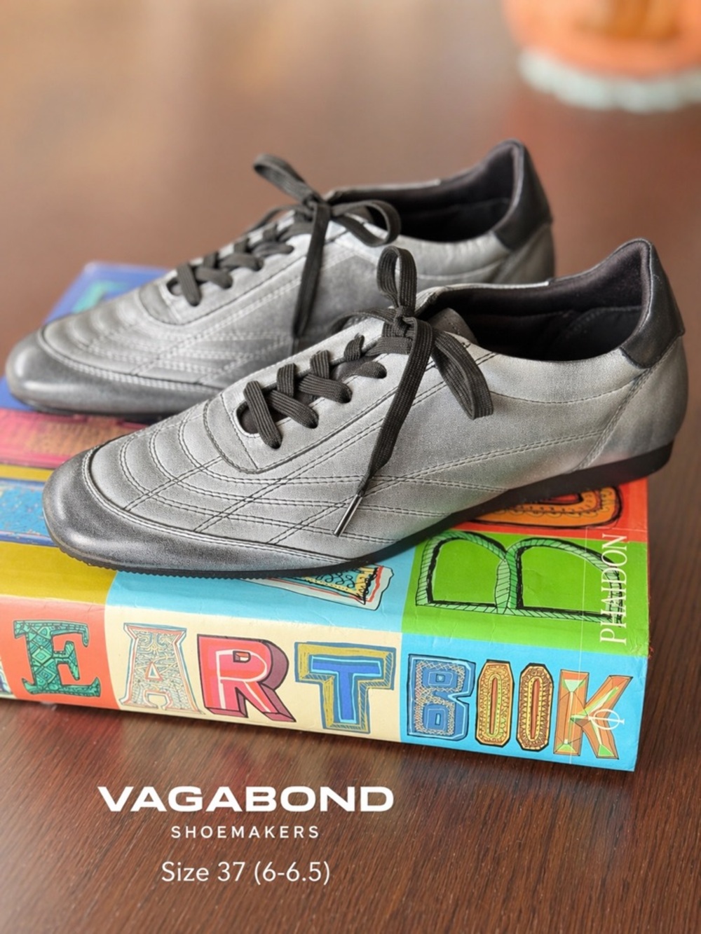 Vagabond Women's Gray Lace-Up Athletic Sneakers 37 (6-6.5)